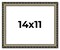 14x11 Solid Wood Antique Picture Frame with UV-Resistant Acrylic & Acid-Free Backing, Available in 4 Finishes: Bronze, Gold, Silver, and Gold with Black